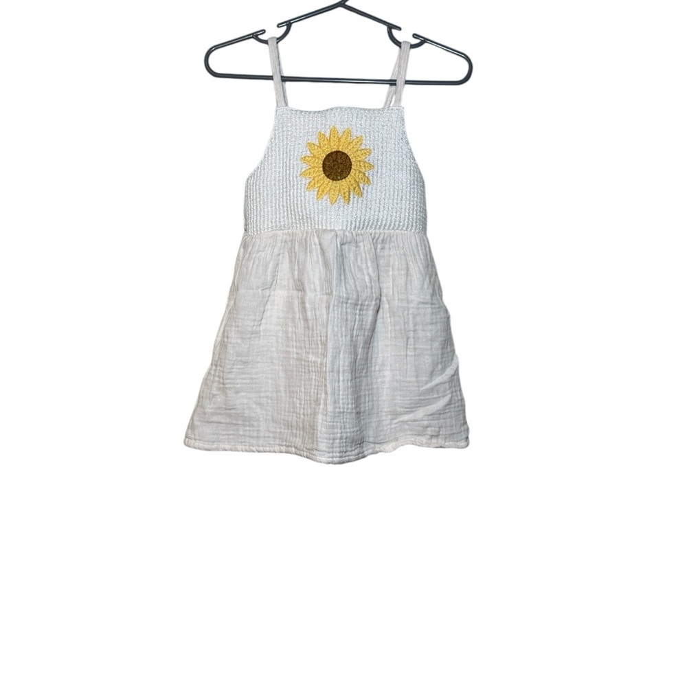 Old Navy Toddler Girls Sleeveless Crochet-Knit Double-Weave Dress 18-24 Months